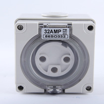 Waterproof socket outdoor 3 hole 32a rainproof socket 56so332 industrial waterproof socket new national standard 3 hole