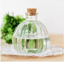 Single branch flower arrangement transparent glass hydroponic small rose Baise Flower bottle Fashion creative table Wedding flower ware New products