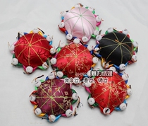 Charm embroidery Niang folk crafts Hand-painted hand-made brocade satin eight Fuwa pin plug