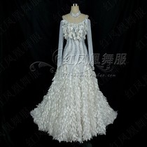 Red Phoenix Beautiful New Morden Dance Wear Morden Racing Suit National Standard Dance Dress National Standard Performance BR172