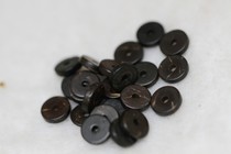 Tibetan Buddhist pearl accessories black coconut shell sheet diameter 0 75 