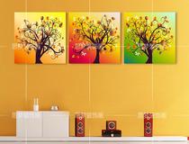 Decorative painting Modern simple living room mural bedroom bedside painting restaurant mural fortune tree frameless painting happy tree