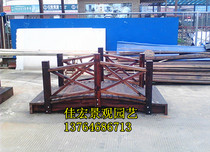 New listing Embalming Wood Wooden Bridge Small Wooden Bridge Outdoor Wooden Arch Bridge Small Bridge Carbonwood Wooden Bridge