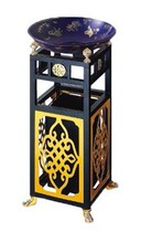 Golden flower Royal ash bucket hotel trash can ashtray indoor trash can peel bucket hotel ash Cup