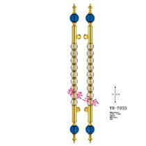 Glass door handle European luxury crystal door handle Stainless steel titanium handle Wooden door handle