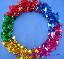 Multicolored bright silk Games garland Dance Garland Street parade Kindergarten gymnastics performance Circumference 60Cm