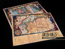 Witcher 2 King Assassin The Witcher2 Assassins of Kings Map Set Decorative Painting