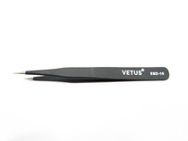Antistatic tweezers tip high-grade add hard stainless steel black element tweezers