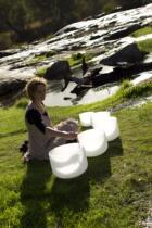  7-13 inch crystal bowl set Seven chakras set degaussing purification Spiritual sound therapy Music meditation healing