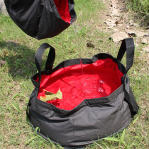 Outdoor products light folding washbasin basin waterproof fabric does not leak 8 5L capacity can be used for fishing