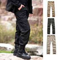 Tactical trousers casual special service pants training pants workwear slim breathable quick-drying pants wear-resistant military fans