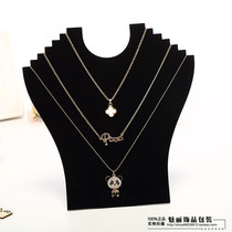 Promotion Neck Type Necklace Rack Black Suede Plate Necklace Rack Pendant Shelf Jewellery Rack Bracelet Bracelet