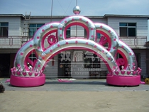  2015 air mold wedding wedding supplies Rainbow doorway air mold inflatable arch Silver crown