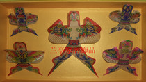 Weifang Yangjiabu Crafts Gift Box Silk Cloth Kite Five Shayankite Bamboo Kite Home Swing