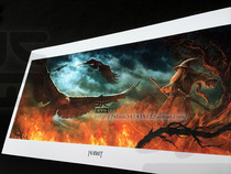 Middle-Earth original painting setting illustration Hobbit Ring map (Return of the Eagle) decorative painting