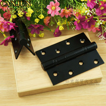 Stainless steel 4 inch 3 0MM paint black wooden door hinge modern minimalist door black hinge