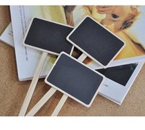 Super mini flower sign wooden small blackboard flower message illustration board writing board gardening supplies