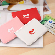 Korean creative stationery cute bow Lady 12 card bit card bag girl girl card set storage
