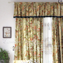 Cotton environmental protection live printing American village British style pastoral high-end soft fabric curtain pillow customization-parrot