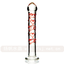 Crystal phallus Ice Fire Rod Glass posterior chamber masturbation G point posterior anal plug sex anal plug female 2602