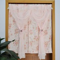 Love lace cloth art double curtains idyllic curtains 2 curtains half curtain curtains