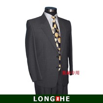 High-grade middle-aged mens business formal solid color wool single row two buttons suit top Middle-aged wedding coat special price