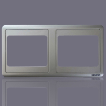 Siemens switch socket panel long-term color silver wall switch double frame middle frame conjoined frame