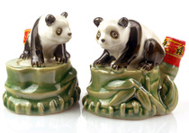 Hong Kong Sansheng Little Panda Ceramic Wine Edition 40ml Animal Modeling Collection Wine Office Wine Cabinet