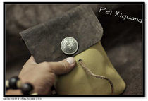 Fanny pack Deer Leather Handcrafted Anti-Suede Bull Leather Hanging Bag Hip Men And Women Universal Motoffi Travel Peixiguang China