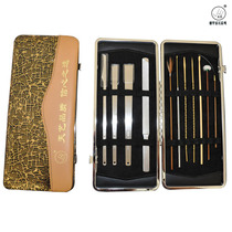 Yangzhou pedicure master special pedicure knife ear picking tool 11-piece set atmospheric gold thorns packaging