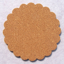 Petal-shaped cork coaster Non-slip tea cup mat Tea set mat Insulation mat Water coaster cork mat 105*4mm