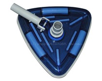 Swimming pool dirt suction head triangle transparent suction pool head pool fish suction pool suction machine cleaning supplies