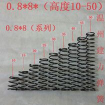 0 8 * 8 (series) Height 10 15 15 25 25 30 35 40 45 50 50 pressure spring small spring