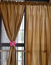 Foreign trade original single shading finished curtain Bedroom living room curtain semi-curtain clearance 4 pieces