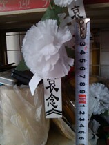 Mourning the white chest flower the big chase off the small white silk flower