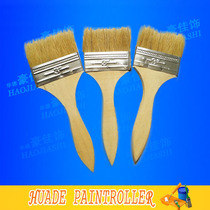 Promotional long hair paint brush bristle pig hair brush Brown hair brush Marine brush 3 inch paint paint brush