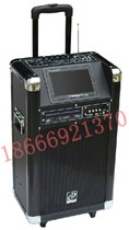 Outdoor mobile charging bottle trolley Audio with display DVD player remote control Guitar speaker HIFI sound