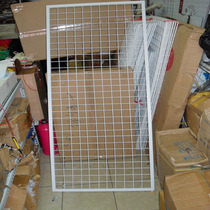 Mobile hanging grid small commodity jewelry exhibition clothing stall display shelf Net frame with base