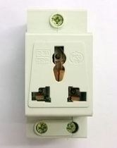 AC30 modular socket Multi-function socket Universal socket Rail-type multi-function three-eye socket