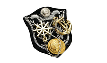 Naval style British College Romantic Su wild anchor small brooch badge Medal badge Seaman uniform badge