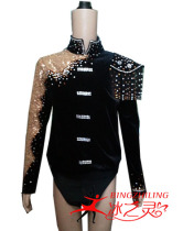 Mens figure skating suit skating gear training suit childrens skating suit mens skating performance suit