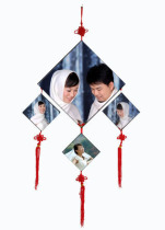Chinese knot board painting Lamina prints photo studio photo frame DIY frameless board painting childrens photo frame