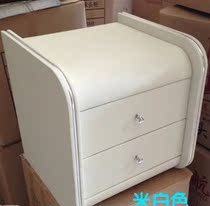 Fabric leather leather square bedside table bedside cabinet storage cabinet color can be customized