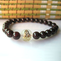 Xiangan Pavilion Garnet Amitabha Bracelet Dog is a Pig Bento Buddha Bracelet 6MM Women 』