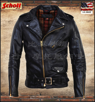 Schott NYC American origin weight to do the old weight bulb calf leather trolley motorcycle jacket #PER2