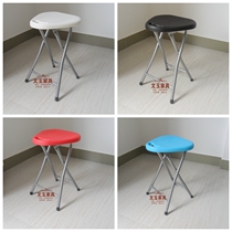 Four portable folding stool folding chair triangle folding stool plastic folding chair