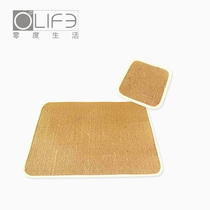 zakka skit cotton and linen environmental protection film coaster simple waterproof edging mat insulation mat water cup mat
