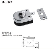 Quickly snap up bathroom glass door latch door lock unilateral Shenzhen area 10 bags on door delivery service