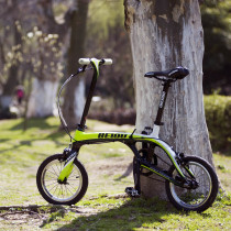 Beou BO-CB006Z Carbon Fiber BMX 14 inch Folding Bike Little Frog Super Lightweight Leisure Bike