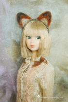 Gaga hand-Red Fox ear headband momomoko Blythe Azone YOSD JB